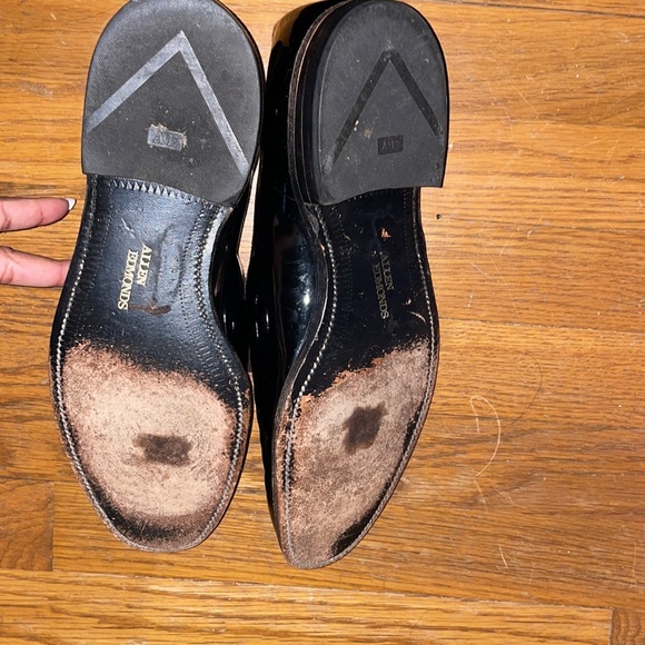 Cool BOW change plum brown Allen Edmonds black shoe tuxedo prom ballroom patent - Picture 4 of 6